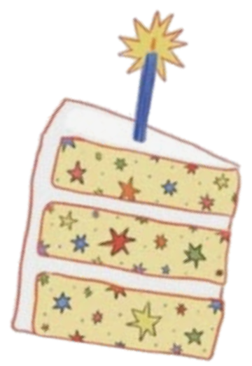 Birthday Cake Sticker