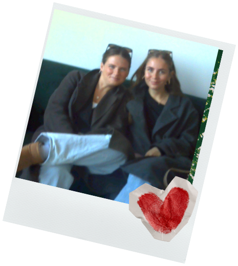 Polaroid Photo with Red Heart